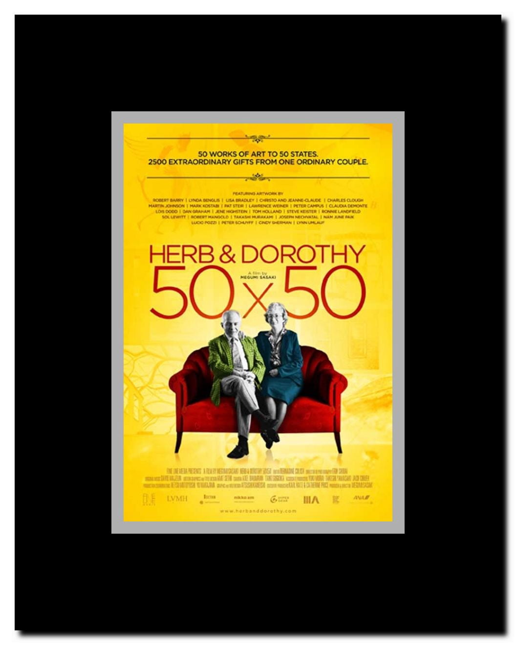 Herb & Dorothy 50x50 Framed Movie Poster