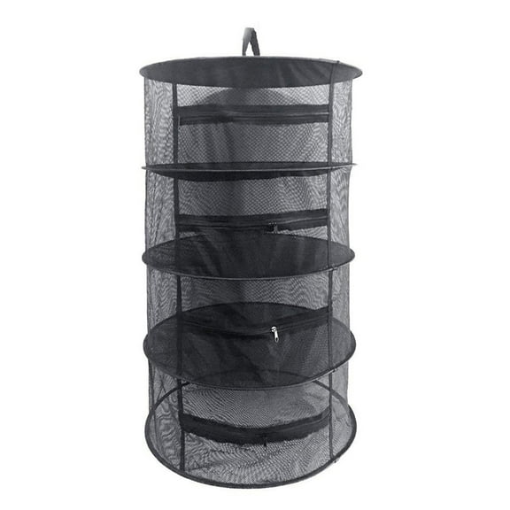 Herb Drying Rack, Collapsible Mesh Dry Net Herb Dryer, Black