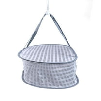 Herb Drying Rack Net Collapsible Mesh Hanging Clothe Drying Racks Windproof Hook Single layer YIWEI