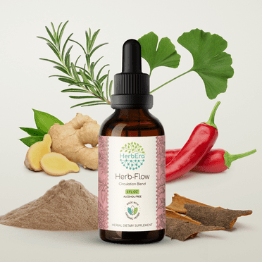 Herb-Flow Alcohol-FREE Extract Tincture. Circulation Blend 2 oz