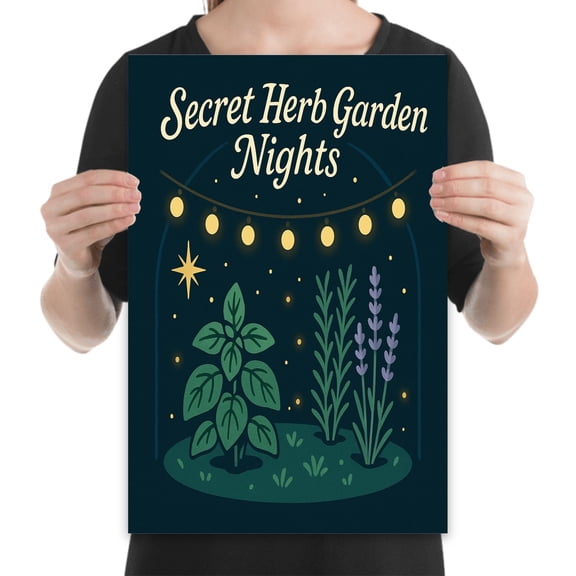 Herb Garden Wall Art, 13x19 print for kitchen and bedroom and living room botanical decor