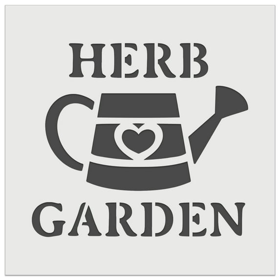 Herb Garden Watering Can DIY Cookie Wall Craft Stencil - 5.5 Inch