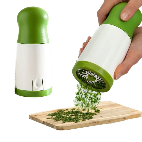 Herb Grinder and Vegetable Chopper - Ideal for Grinding Veggies and Herbs (Green)