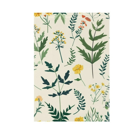 Herb Leaves Plant Garden Flag House Banner 12" x 18" Double Sided Outdoor Yard Decoration