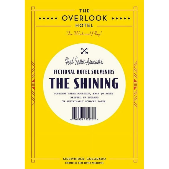 Herb Lester Associates Fictional Hotel N The Overlook Hotel: Fictional Hotel Notepad Set, (Paperback)