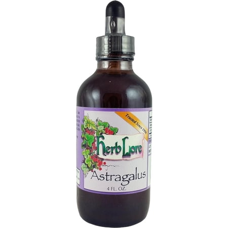 Herb Lore Astragalus Root Tincture - 4 fl oz - All Natural Herbal Immune System Support Supplement