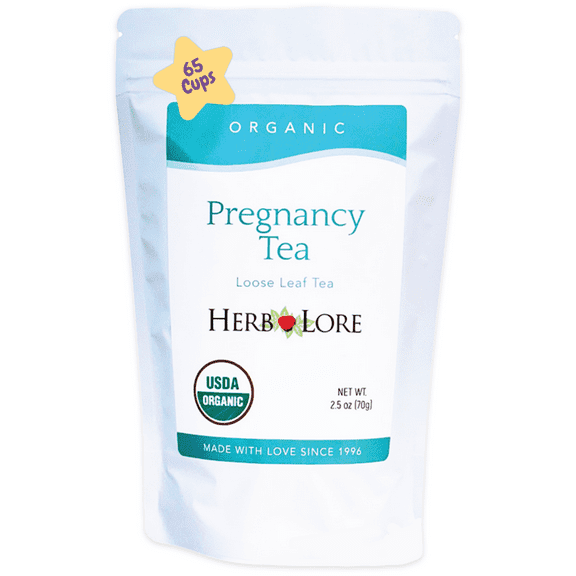 Herb Lore Organic Pregnancy Tea - Red Raspberry Leaf Tea for Pregnant Women
