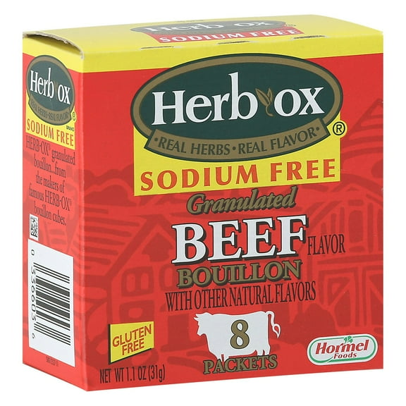 Herb Ox Beef Broth 99% Fat Free 1.1 oz (Pack Of 12)