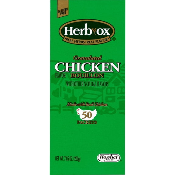 Herb-Ox Instant Broth Chicken Flavor 7.5 oz. Packet 50 Ct