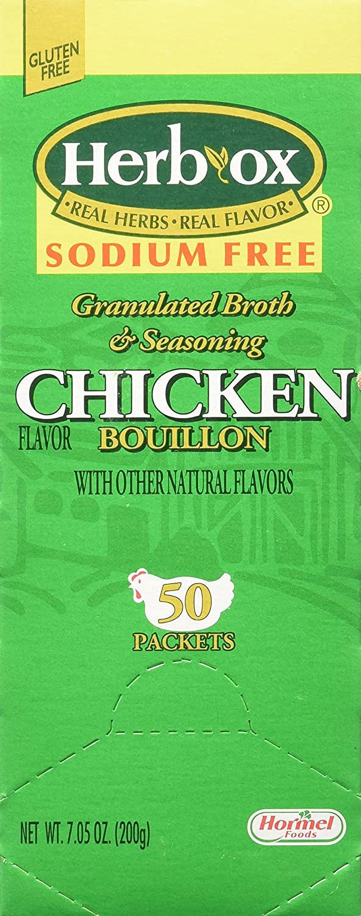 Herb Ox Sodium Free Gluten-Free Chicken Bouillon Packets