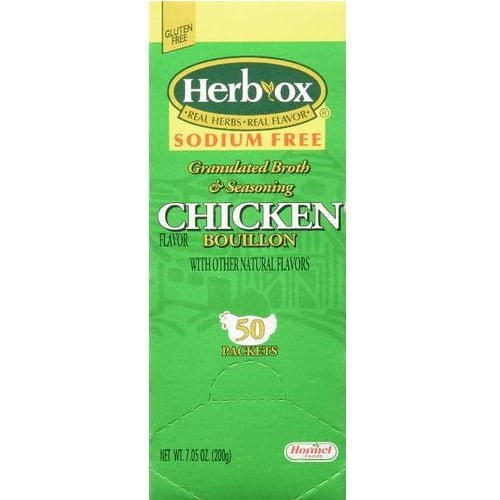 Herb Ox Sodium Free Gluten-Free Chicken Bouillon Packets
