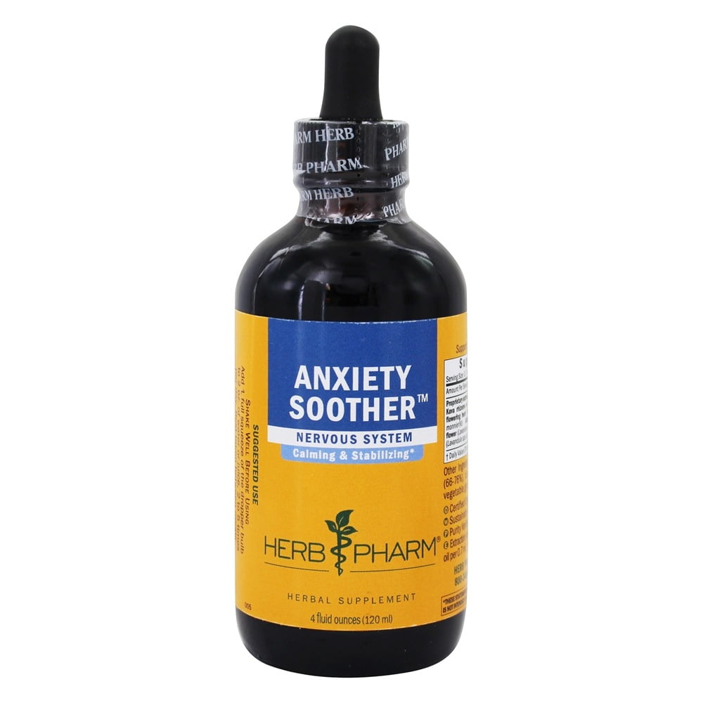 Herb Pharm Anxiety Soother Nervous System Liquid 4 fl. oz