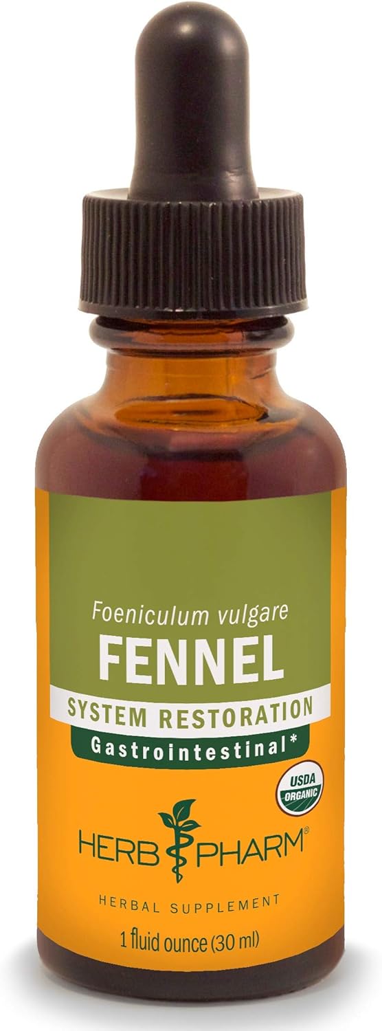 Herb Pharm Certified Organic Fennel Liquid Extract for Digestive System