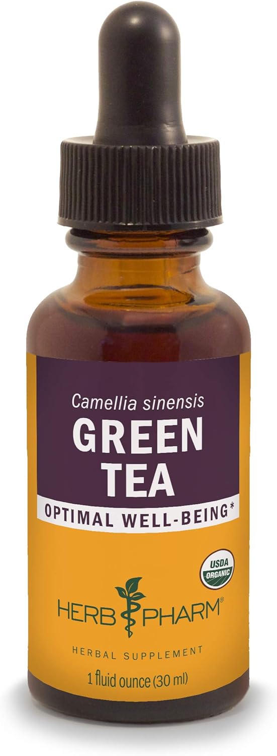 Herb Pharm Certified Organic Green Tea Liquid Extract 1 Ounce