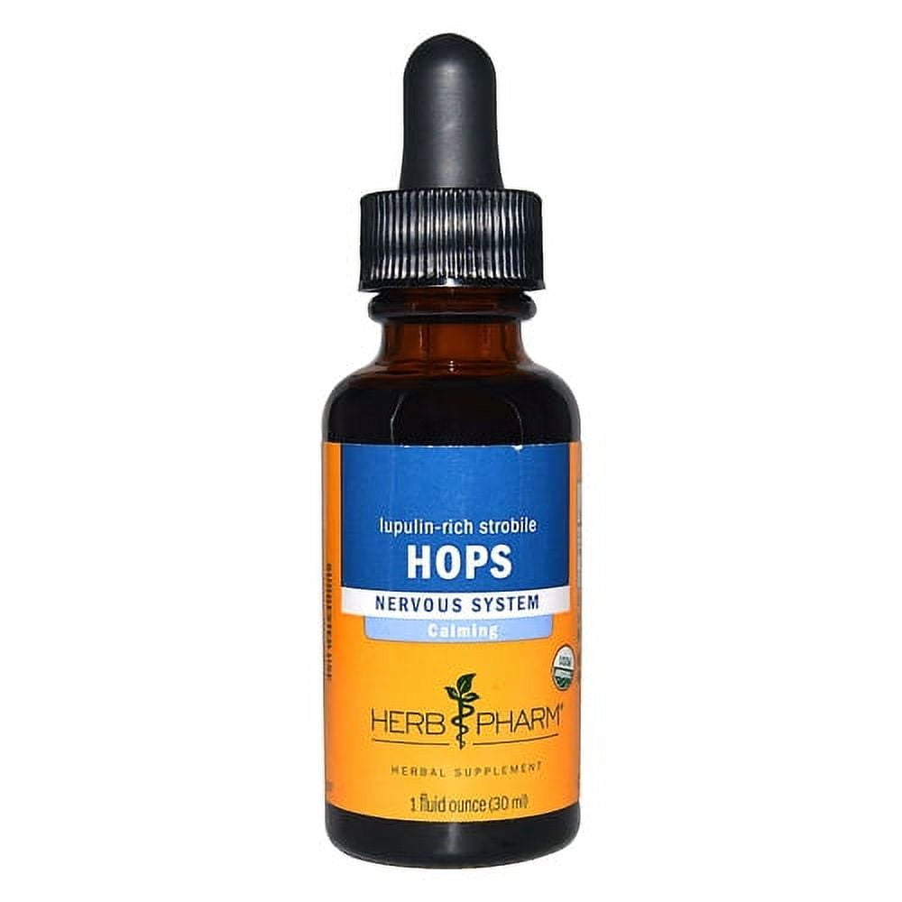 Herb Pharm Certified Organic Hops Extract Support Herbal Supplement