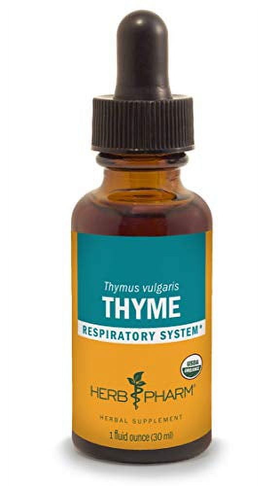 Herb Pharm Certified Organic Thyme Liquid Extract for Respiratory
