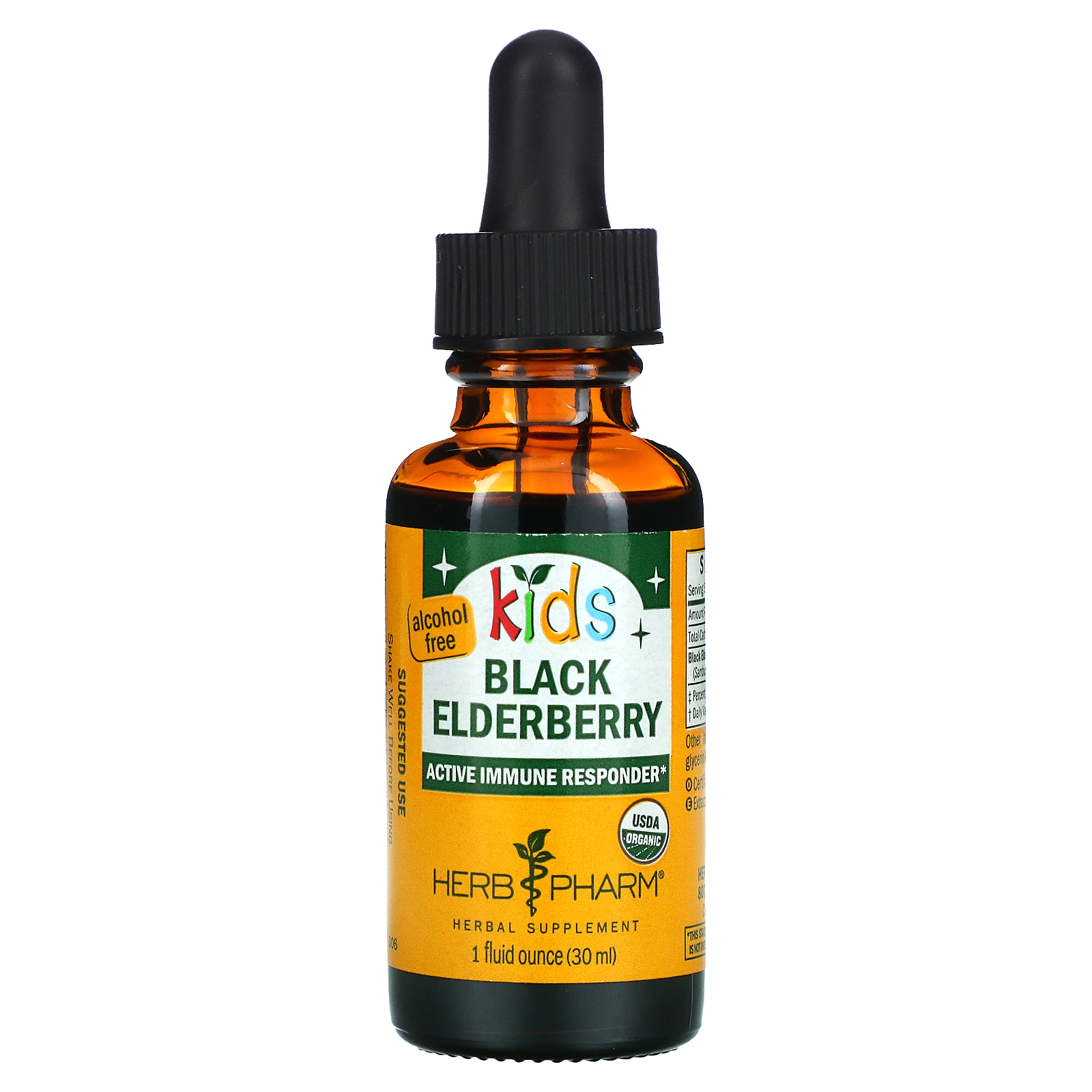 Herb Pharm, Kids, Black Elderberry, Alcohol Free, 1 fl oz (30 ml
