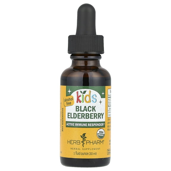 Herb Pharm Kids Black Elderberry, Alcohol Free, 1 fl oz (30 ml)