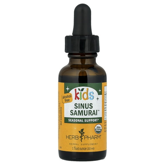 Herb Pharm Kid's Sinus Samurai, Alcohol Free, 1 fl oz (30 ml)