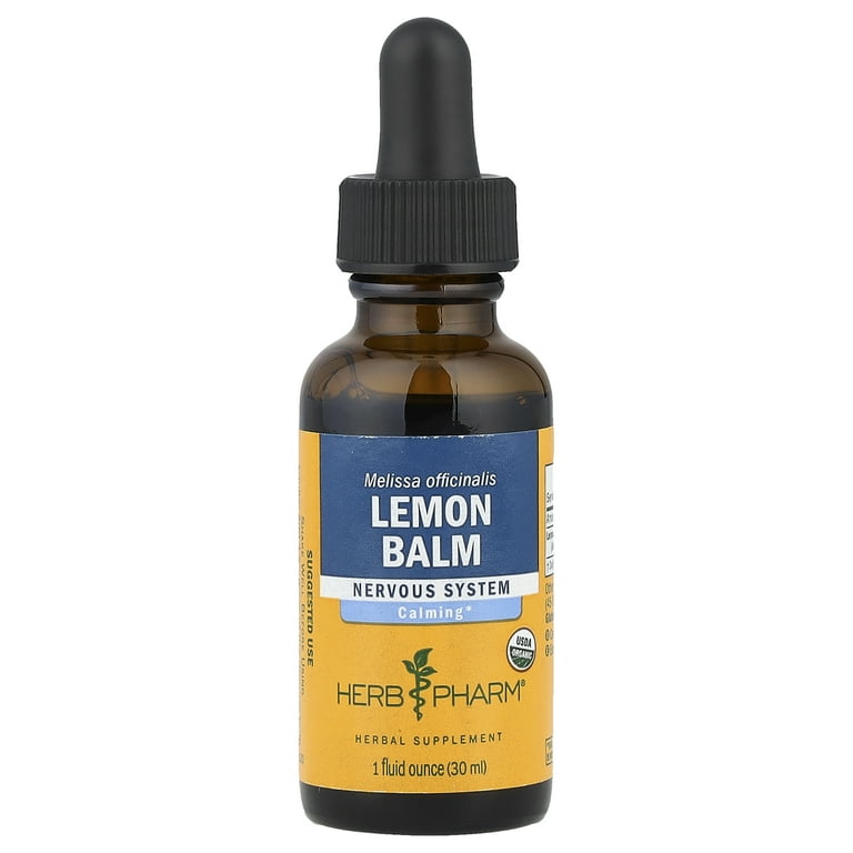 Herb Pharm Organic Lemon Balm Herbal Extract Liquid - 1 oz
