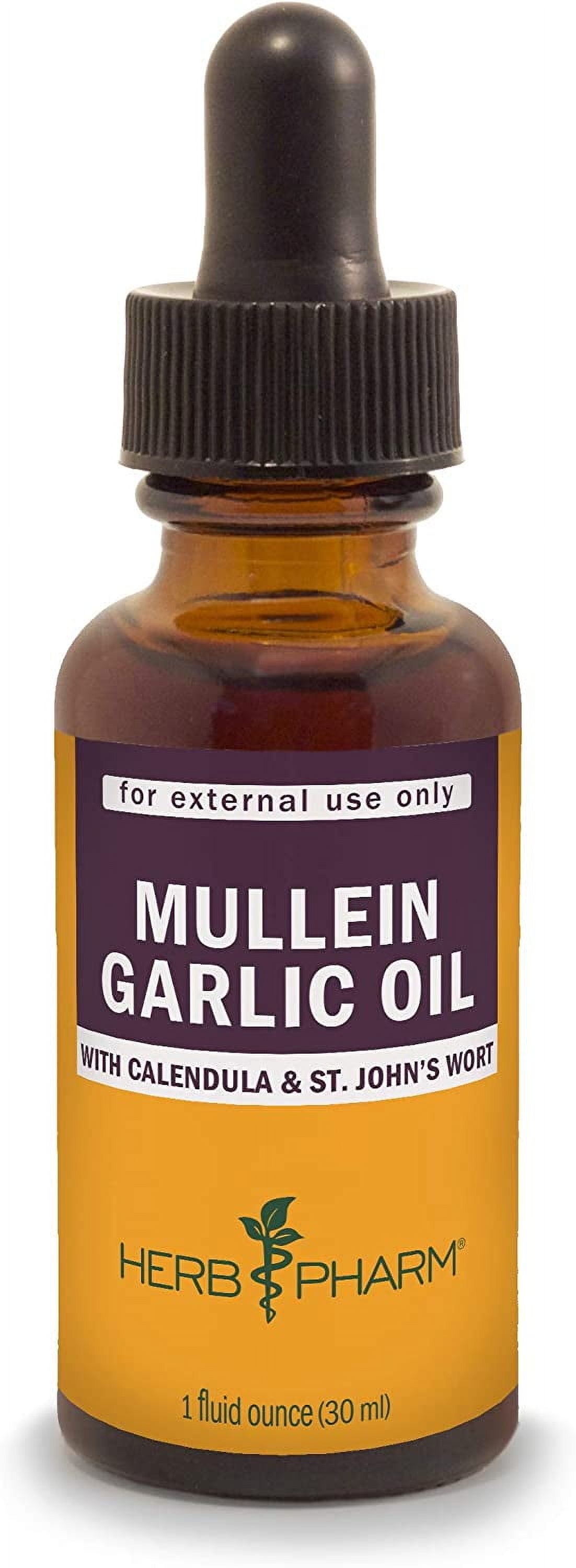 Herb Pharm Mullein Garlic Herbal Oil contains Calendula, Garlic