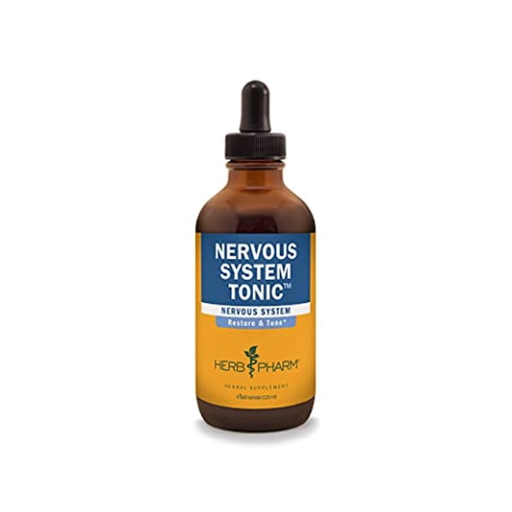 Herb Pharm Nervous System Tonic Liquid Herbal Formula to Strengthen and Calm the Nervous System - 4 Ounce