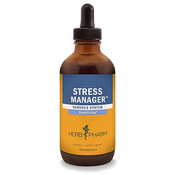 Herb Pharm Stress Manager Compound 4 oz Liquid