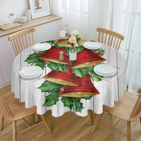 Herb Plant Flower Round Tablecloth Wedding Hotel Table Cover Holiday Dining Table Waterproof Tablecloth