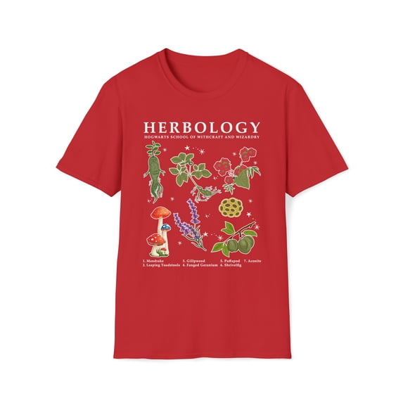 Herb Plants, Gildan Unisex Softstyle T-Shirt, Herbology Graphic Tee, S-3XL