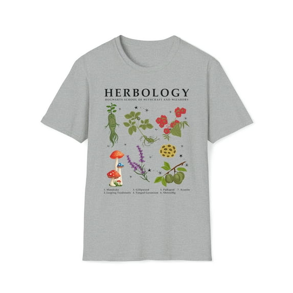 Herb Plants, Gildan Unisex Softstyle T-Shirt, Herbology Graphic Tee, S-3XL
