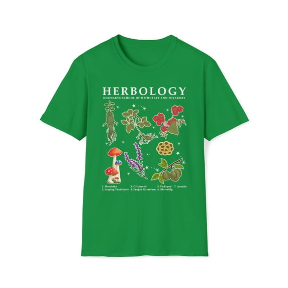 Herb Plants, Gildan Unisex Softstyle T-Shirt, Herbology Graphic Tee, S-3XL