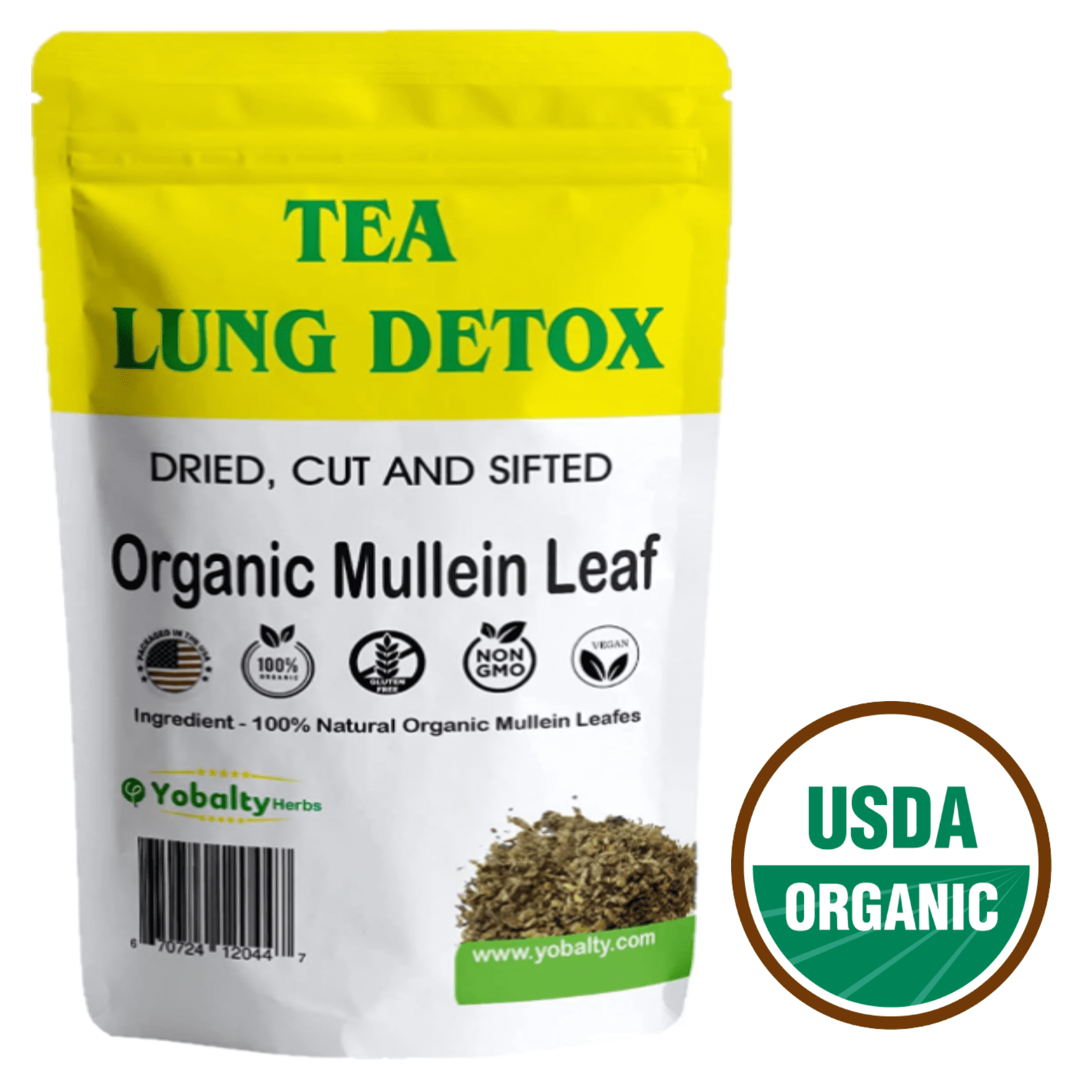 Herb for Respiratory Support, Mucous Membranes, Lung Cleanse Mullein