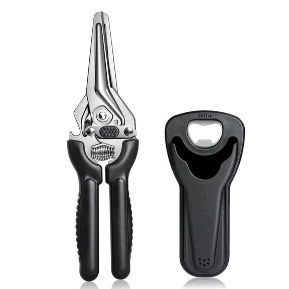 Plys Multifunctional Kitchen Scissors - Stainless Steel Poultry Shears with Magnetic Holder for Chicken Meat Vegetables Cutting