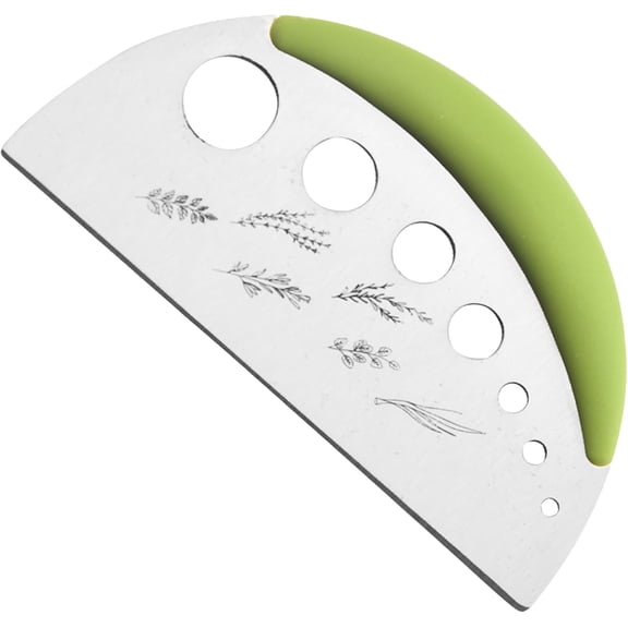 Herb Stripper and Herb Cutter 2 in 1,Herb Stripping Tool Herb Chopper Cilantro Chopper Best Kitchen Gadgets Presents for RV Owners Campers Chefs and Cooking Lovers,1PCS,Green,Stainless Steel,PETGLE