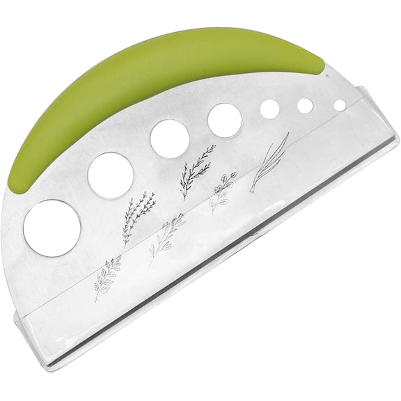 Herb Stripper and Herb Cutter 2 in 1, Herb Stripping Tool Herb Chopper Stainless Steel Herb Leaf Zipper for Kale, Chard, Collard Greens, Rosemary and Thyme