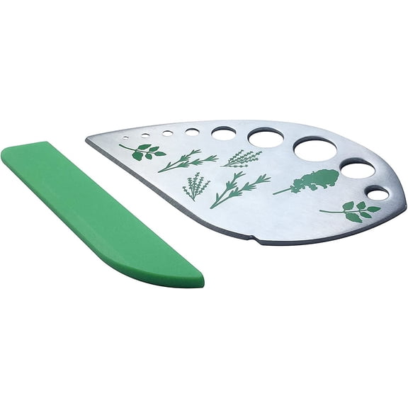 Herb Stripper Stainless Steel Kitchen Herb Leaf Stripping Tool Kitchen Gadgets for Kale, Chard, Collard Greens, Thyme, Basil, Cilantro Tool (9 holes)
