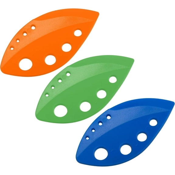 Herb Stripper Tool - Herb Leaf Stripper with 8 Holes - Kitchen Herb Stripping Tool - Plastic Greens Stripper for Kale, Cilantro, Thyme, Chard, Basil, Rosemary, 3 Pcs