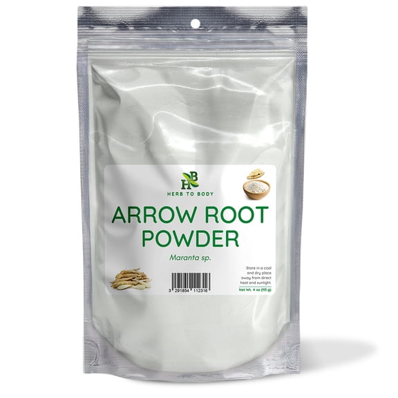 Herb To Body Arrow Root Powder | Maranta Arundinacea | Wildcrafted | 4oz