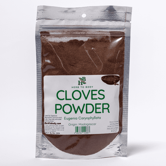 Herb To Body Cloves Powder | Eugenia Caryophyllata | Wildcrafted | 4oz