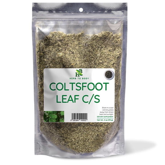 Herb To Body Coltsfoot Leaf C/S | Cut & Sifted | Tussilago farfara | Wildcrafted | 4oz