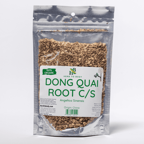 Herb To Body Dong Quai Root C/S | Cut & Sifted | Angelica Sinensis | Wildcrafted | 4oz
