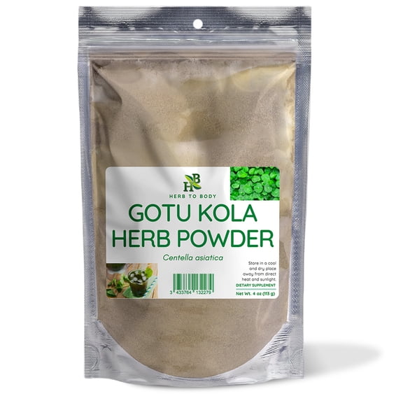 Herb To Body Gotu Kola Herb Powder | Centella Asiatica | Wildcrafted | 4oz