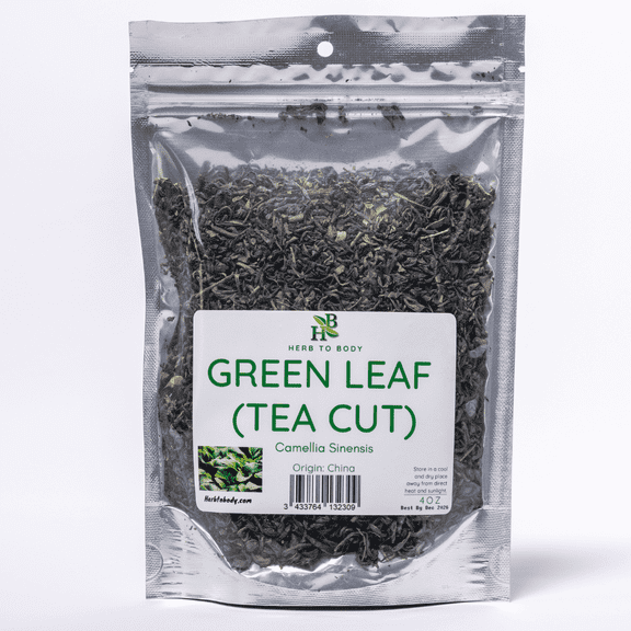 Herb To Body Green Leaf | Tea Cut | Camellia Sinensis | Wildcrafted | 4oz