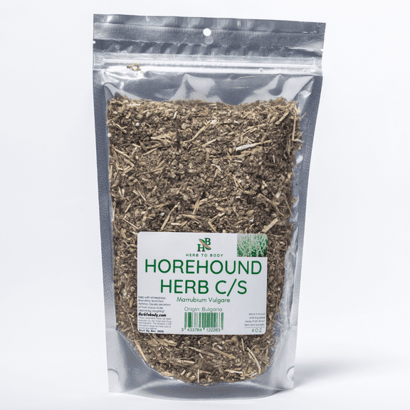 Herb To Body Horehound Herb C/S | Cut & Sifted | Marrubium Vulgare | Wildcrafted | 4oz