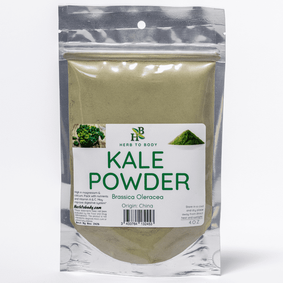 Herb To Body Kale Powder | Brassica Oleracea | Wildcrafted | 4oz