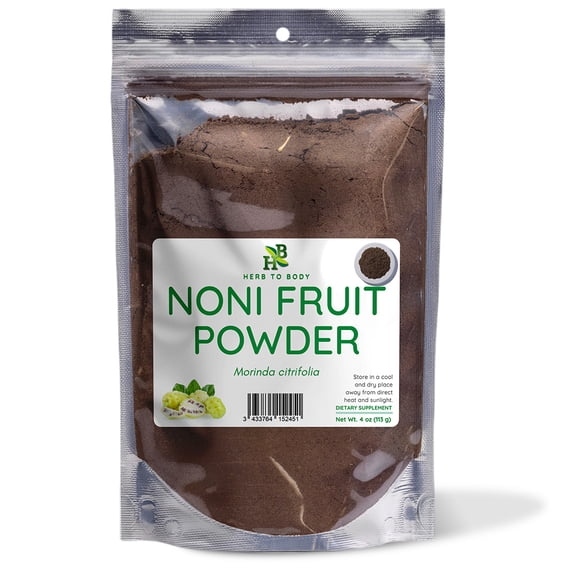 Herb To Body Noni Fruit Powder | Morinda Citrifolia | Wildcrafted | 4oz
