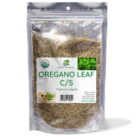Herb To Body Oregano Leaf C/S | Cut & Sifted | Lippia Graveolens | Wildcrafted | 4oz