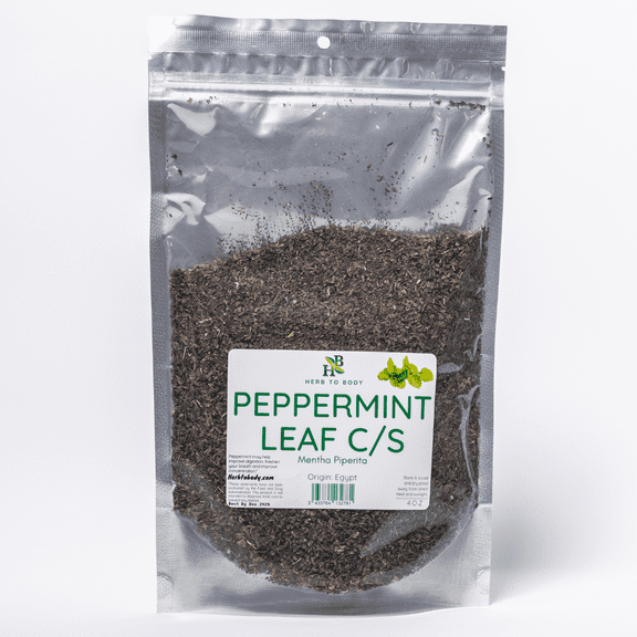 Herb To Body Peppermint Leaf C/S (Cut & Sifted) | Mentha Piperita | Wildcrafted | 4oz