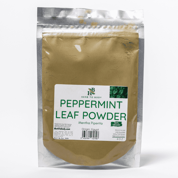 Herb To Body Peppermint Leaf Powder | Mentha Piperita | Wildcrafted | 4oz