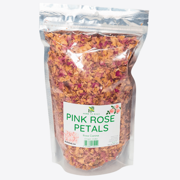Herb To Body Pink Rose Petals | Rosa Canina | Wildcrafted | 4oz